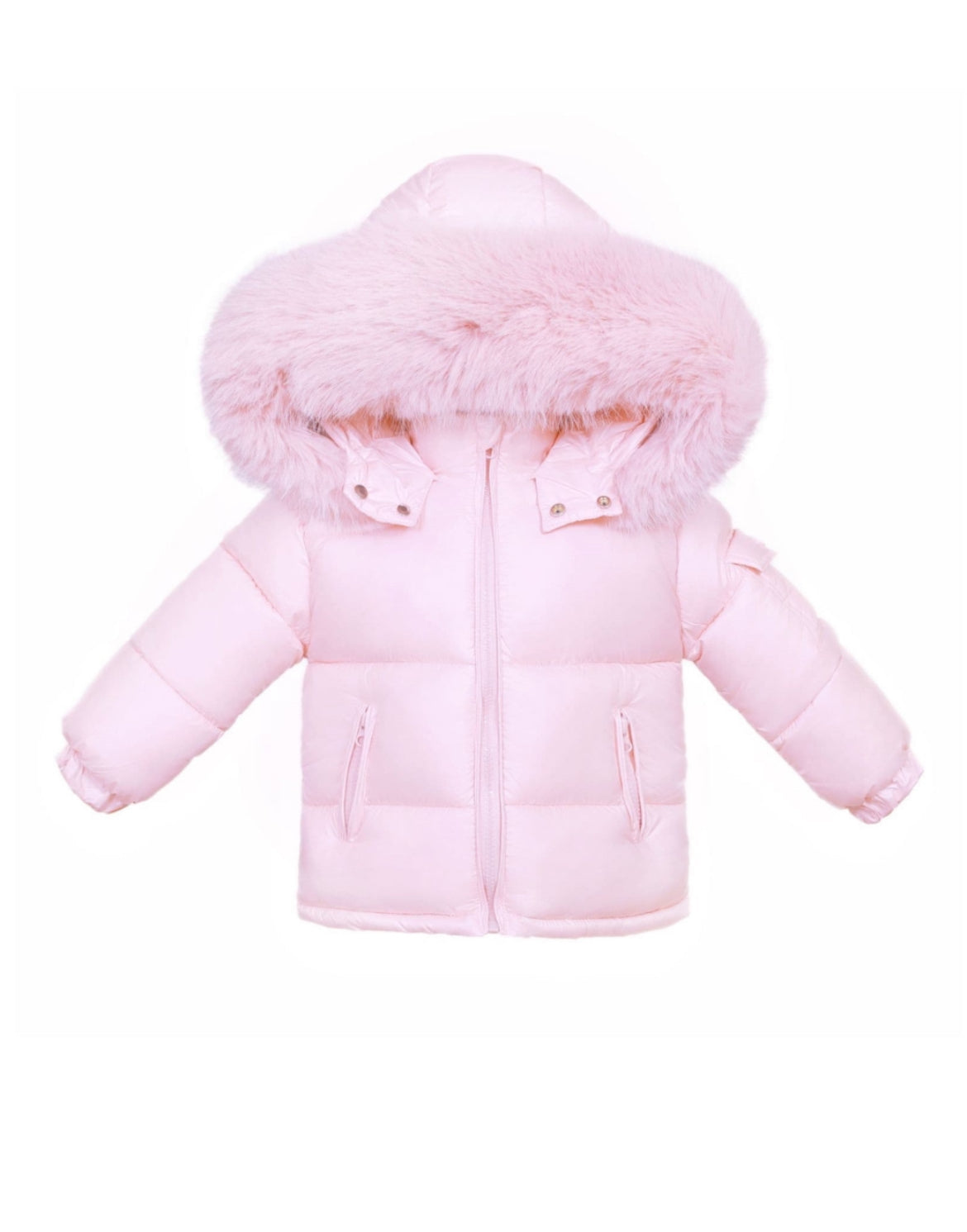 Wee Me Girls Pink Puffer Coat