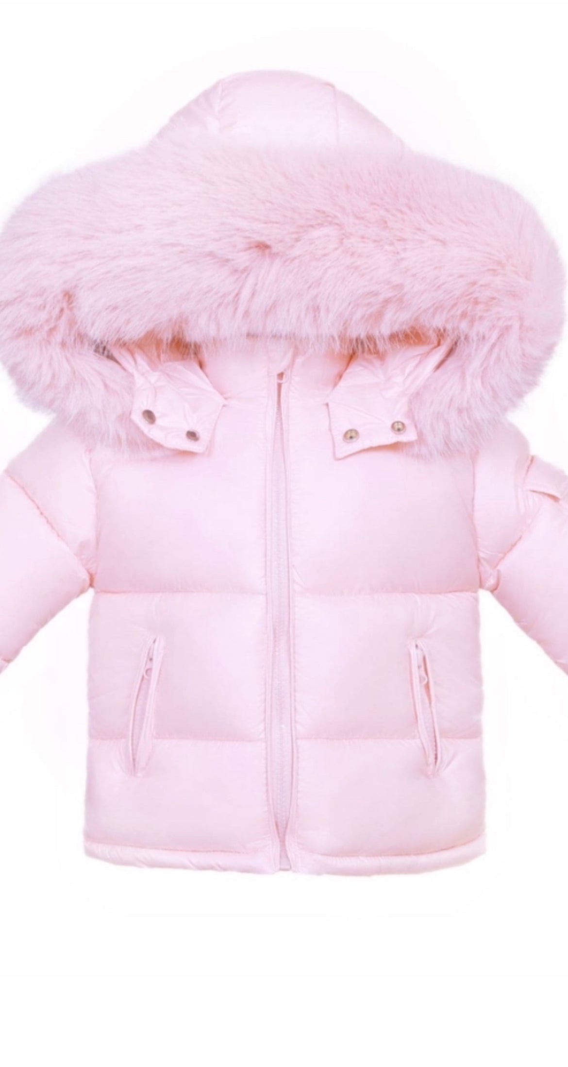 Wee Me Girls Pink Puffer Coat